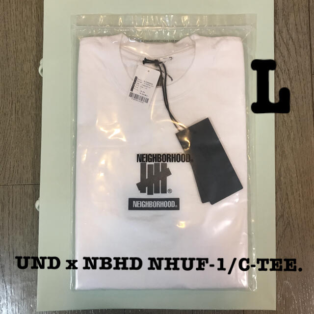 NEIGHBORHOOD(ネイバーフッド)のUNDEFEATED × NEIGHBORHOOD  NHUF-1 T 白　L メンズのトップス(Tシャツ/カットソー(半袖/袖なし))の商品写真