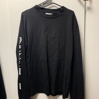 バレンシアガ(Balenciaga)のVETEMEMES ロンT ブラック XXL(Tシャツ/カットソー(七分/長袖))