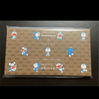 ショウガクカン(小学館)の【新品】Oggi3月号付録　GUCCI×ドラえもんコラボメモパッド(ノート/メモ帳/ふせん)