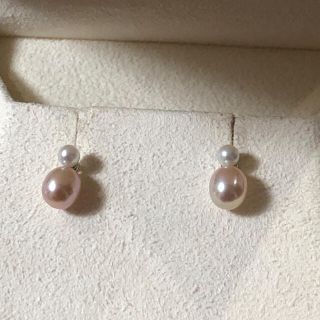 【現行品】MIKIMOTO パールピアス k18 5.5mm