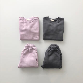 韓国子供服　plain set up  キッズセットアップ　男女兼用　新品(Tシャツ/カットソー)