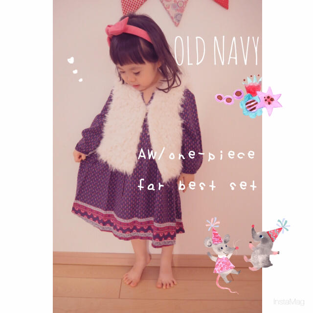 Old Navy(オールドネイビー)のold navy ☺︎AW セット 85 キッズ/ベビー/マタニティのキッズ服女の子用(90cm~)(ワンピース)の商品写真