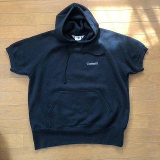 カーハート(carhartt)のカーハート★古着★パーカー★裏起毛★黒★トレーナー★ロゴ★(パーカー)