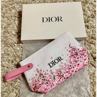 Christian Dior - ディオール 花柄.桜柄 ポーチ 最新 新品未使用の通販