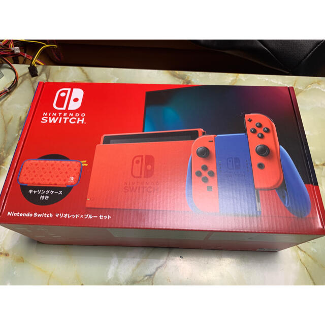 ゲームソフト/ゲーム機本体店舗印あり　新品　マリオレッド×ブルー セット Nintendo Switch