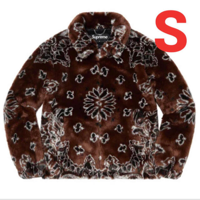 SUPREME シュプリーム 21SS Bandana Faux Fur Bomber Jacket バンダナファーボンバージャケット ブラウン