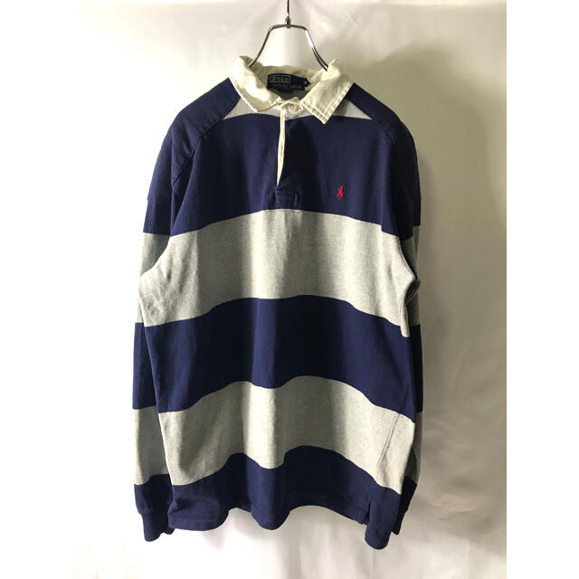 希少】ラルフローレン ポロシャツ ラガーシャツ XL USA製-