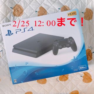 プレイステーション4(PlayStation4)の2/25  12:00まで出品！PS4 本体 &　DUALSHOCK4新品未開封(家庭用ゲーム機本体)