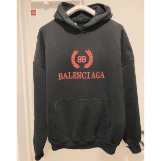 バレンシアガ(Balenciaga)のバレンシアガ オーバーサイズ パーカー XL ブラック(パーカー)