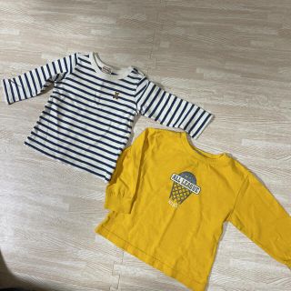 ミキハウス(mikihouse)のミキハウス　ボーダーロンT ナイキ長袖T 80(Ｔシャツ)