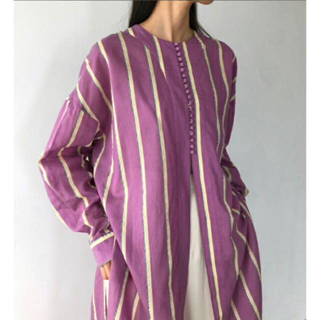 TODAYFUL - Sheer Stripe Gown シアーストライプガウンの通販 by uua's