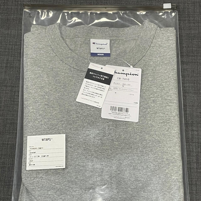 W)taps(ダブルタップス)のM GRAY WTAPS ACADEMY / LS / COTTON. 新品 メンズのトップス(Tシャツ/カットソー(七分/長袖))の商品写真