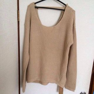 グレイル(GRL)の新品タグ付☆バックあきニット(ニット/セーター)