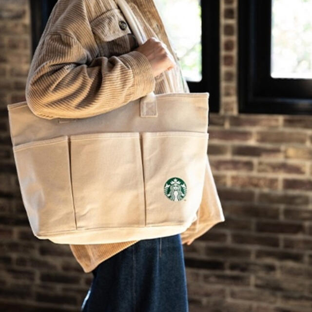 Starbucks Coffee(スターバックスコーヒー)のスタバ　トートバッグ　 レディースのバッグ(トートバッグ)の商品写真