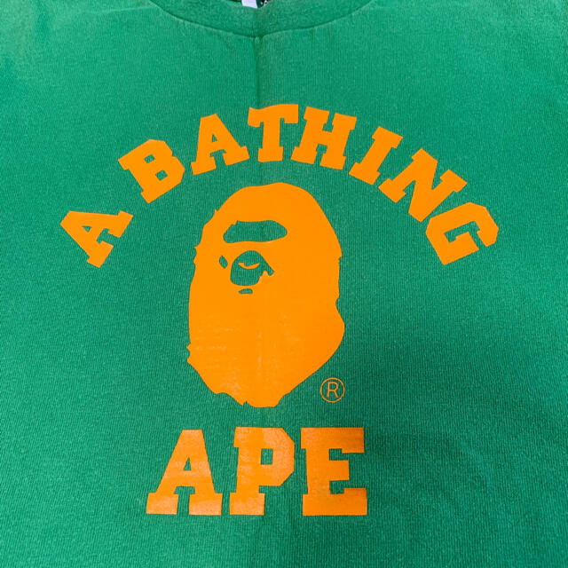 A BATHING APE(アベイシングエイプ)のBAPE KIDS 130 グリーン キッズ/ベビー/マタニティのキッズ服男の子用(90cm~)(Tシャツ/カットソー)の商品写真