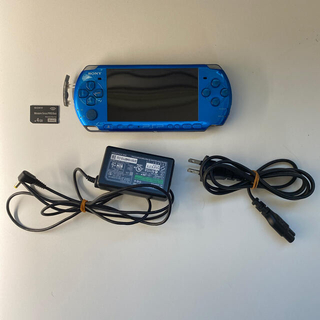 プレイステーションポータブル(PlayStation Portable)のPSP 本体 メタリックブルー(携帯用ゲーム機本体)
