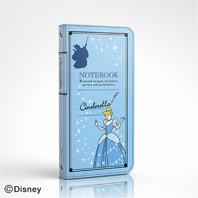 Disney(ディズニー)のiPhone6 iPhone6s ケース 手帳型 シンデレラ 青 ブルー スマホ/家電/カメラのスマホアクセサリー(iPhoneケース)の商品写真