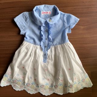 メゾピアノ(mezzo piano)の美品★mezzo piano90センチ(ワンピース)