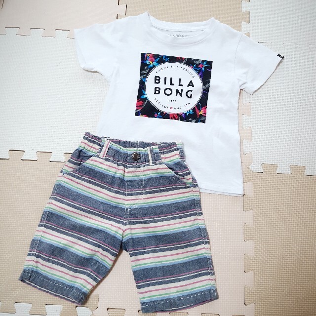 billabong(ビラボン)のBILLABONG Tシャツ & ハーフパンツ キッズ/ベビー/マタニティのキッズ服男の子用(90cm~)(Tシャツ/カットソー)の商品写真