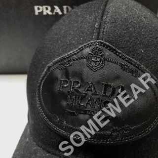 プラダ(PRADA)のPRADA Baseball Cap Black / L(キャップ)