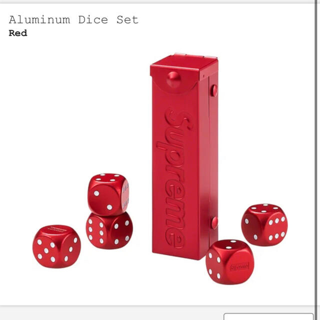 Supreme(シュプリーム)のSupreme シュプリーム Aluminum Dice Set サイコロ エンタメ/ホビーのテーブルゲーム/ホビー(トランプ/UNO)の商品写真