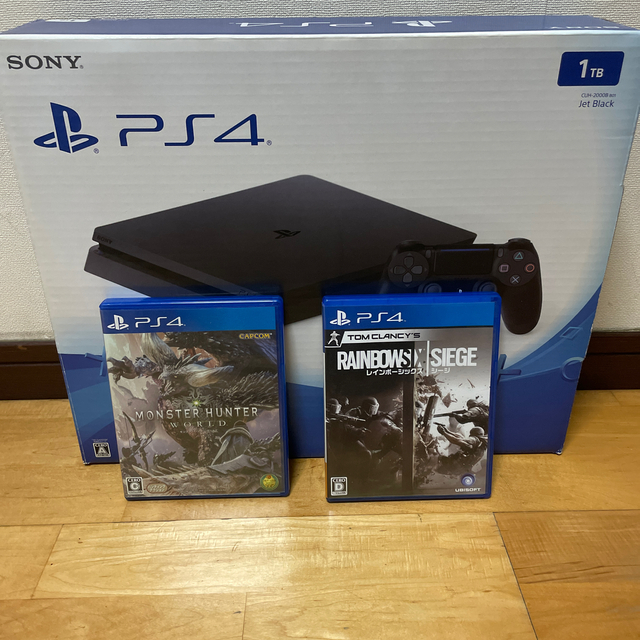 ps4 1TB 本体 BLACK 動作確認済み カセット付き - 家庭用ゲーム機本体