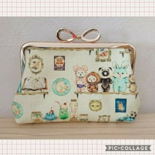 フランシュリッペ(franche lippee)のがま口ポーチ＊ホビールーム＊クリーム＊(ポーチ)