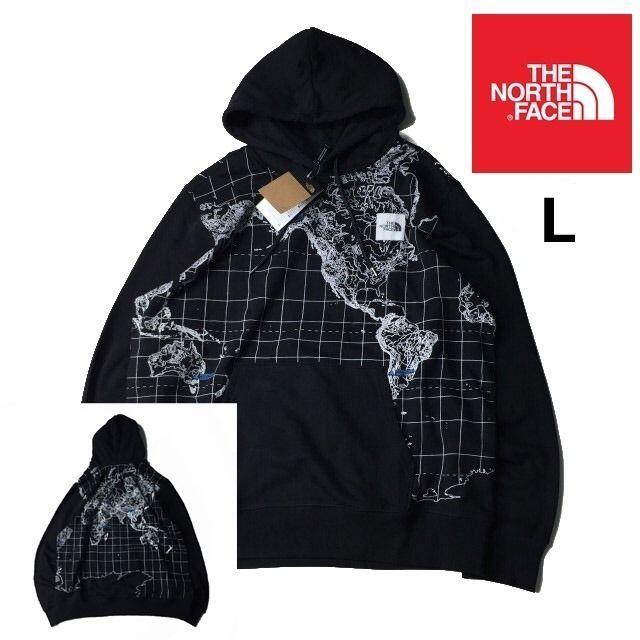 ノースフェイス HIMALAYAN パーカー 地図 裏起毛(L)黒 181130 【おまけ ... ノースフェイス HIMALAYAN パーカー 地図 裏起毛(L)黒 181130