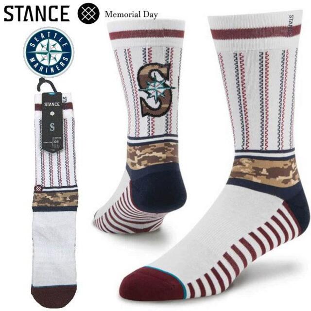 セール新品 STANCE マリナーズ メモリアルデー限定ソックス 26-29cm メンズのレッグウェア(ソックス)の商品写真