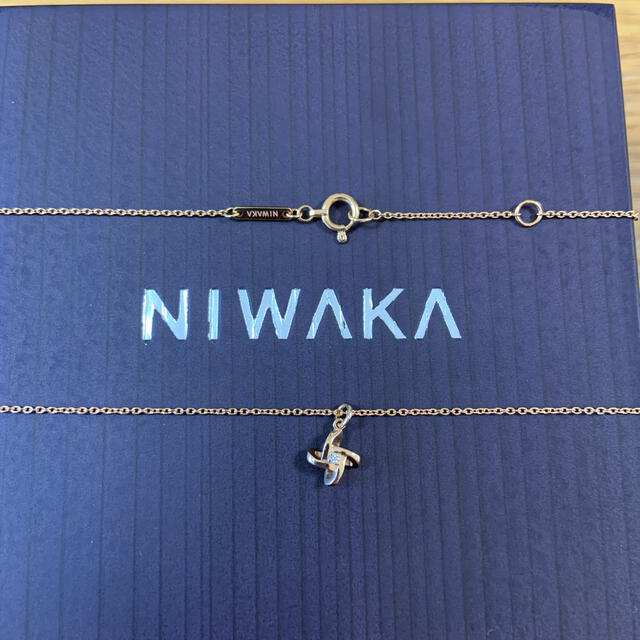 NIWAKA 俄　叶　KANO k18 ピンクゴールドダイヤモンドネックレス　 | フリマアプリ ラクマ
