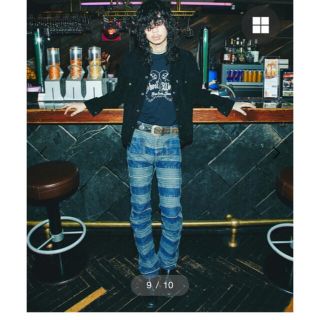 ヒステリックグラマー(HYSTERIC GLAMOUR)のAFFA様専用ヒステリックグラマー　USED加工デニム スクラッチフレアパンツ(その他)