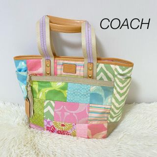 コーチ(COACH)のCOACH コーチ パッチワーク トートバッグ シグネチャー カラフル ポップ(トートバッグ)