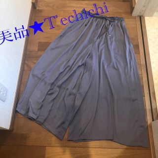 テチチ(Techichi)の美品★T'echichi とろみ パープル ガウチョパンツ(カジュアルパンツ)