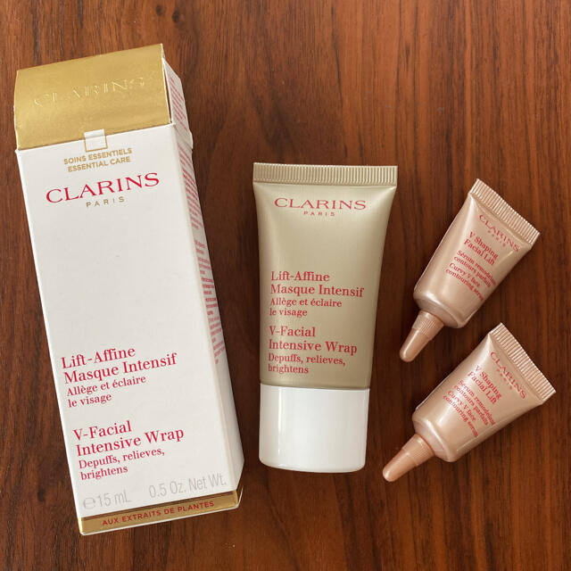 CLARINS(クラランス)の【CLARINS】トータルVラップ 15mlとVコントアセラム2つ コスメ/美容のスキンケア/基礎化粧品(パック/フェイスマスク)の商品写真
