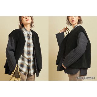 ビューティアンドユースユナイテッドアローズ(BEAUTY&YOUTH UNITED ARROWS)のkyubko様＊2020AW B&Yボア×キルティングジャケット3way(ダウンジャケット)