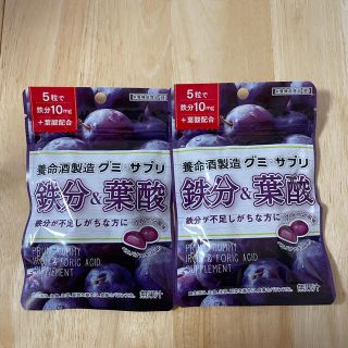 【2袋セット】養命酒製造　グミ×サプリ　鉄分&葉酸(その他)