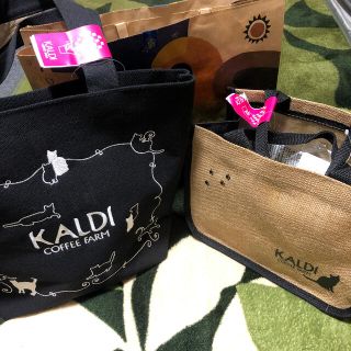 カルディ(KALDI)の猫バック　カルディ　2個セット(トートバッグ)