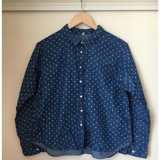 ユニクロ(UNIQLO)のユニクロ　ドットデニムシャツ(シャツ/ブラウス(長袖/七分))