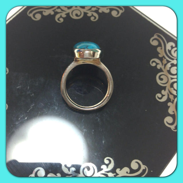 ターコイズ♡シルバーリング レディースのアクセサリー(リング(指輪))の商品写真