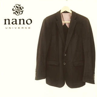ナノユニバース(nano・universe)の【試着のみ】ブラックジャケット 普段使いからビジネスまで対応(テーラードジャケット)