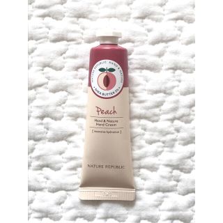 ネイチャーリパブリック(NATURE REPUBLIC)の新品未使用◎ NATURE REPUBLIC ハンドクリーム　ピーチ　peach(ハンドクリーム)