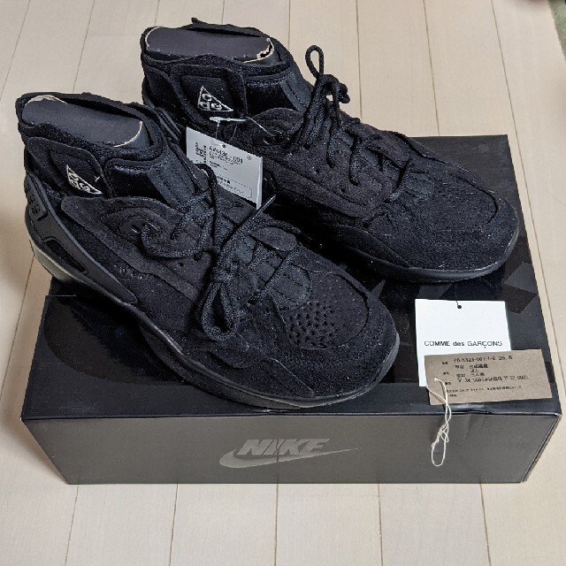 COMME des GARCONS HOMME PLUS(コムデギャルソンオムプリュス)の新品　26.5cm NIKE X コムデギャルソンオムプリュス　エアモワブ　黒 メンズの靴/シューズ(スニーカー)の商品写真