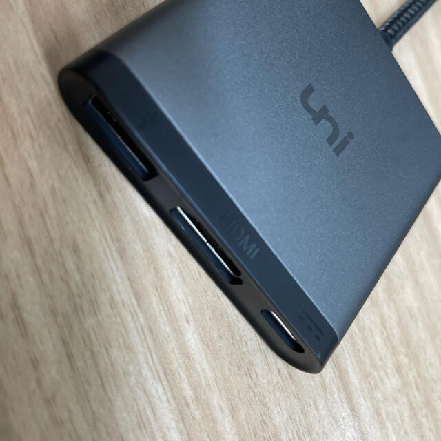 uni USBc HDMI USB 変換アダプター スマホ/家電/カメラのPC/タブレット(PC周辺機器)の商品写真