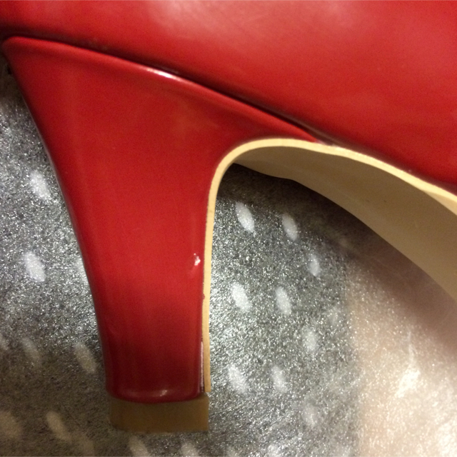パンプス赤 ♡ 25cm レディースの靴/シューズ(ハイヒール/パンプス)の商品写真