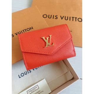 ルイヴィトン(LOUIS VUITTON)の美品 ポルトフォイユ ロックミニ 日本限定 タンジェリン ルイヴィトン ミニ財布(財布)