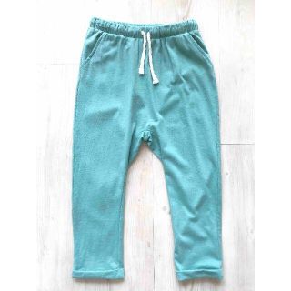 エイチアンドエム(H&M)の☆H&M ブルーグリーン　青緑　キッズ　ベビー　コットンパンツ　１００☆(パンツ/スパッツ)