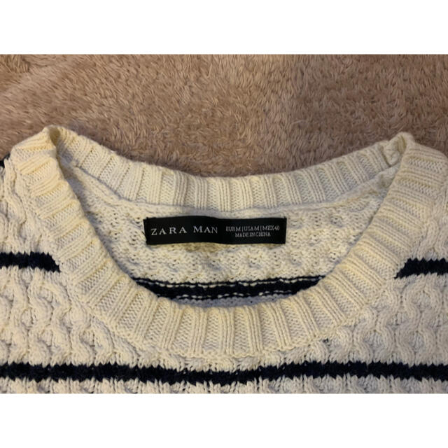 ZARA(ザラ)のZARA コットン ニットセーター メンズのトップス(ニット/セーター)の商品写真