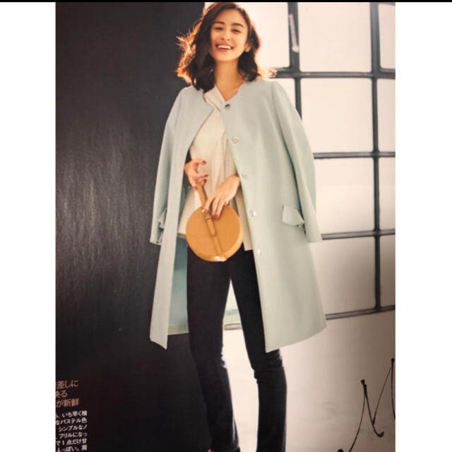FOXEY NEW YORK フラウンスポケットコート ミントブルー 38 | フリマアプリ ラクマ