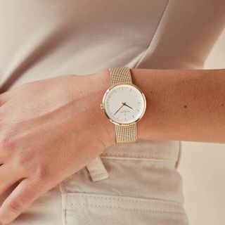 ダニエルウェリントン(Daniel Wellington)の【未使用】nordgreen infinity 腕時計　ゴールドメッシュ(腕時計)