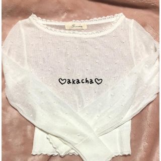 スナイデル(SNIDEL)の♡snidel ドットシースルーニット♡(カットソー(長袖/七分))